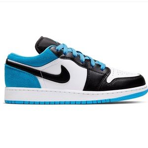 brand new jordan 1 low laser blue (GS)